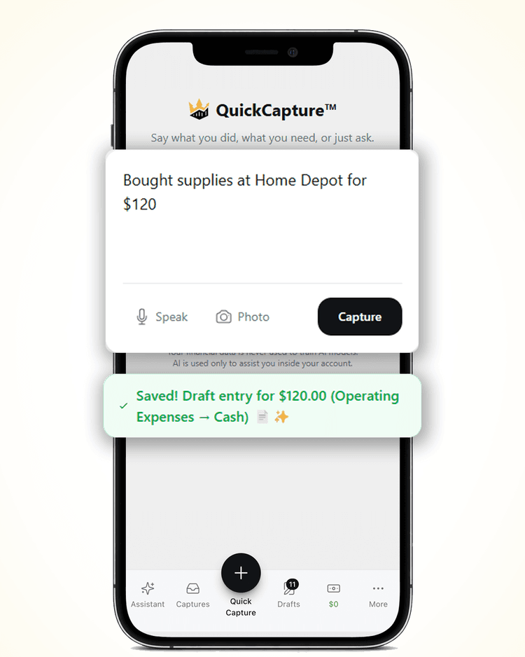 Sending an invoice and logging a transaction by text